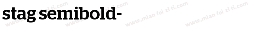 stag semibold字体转换